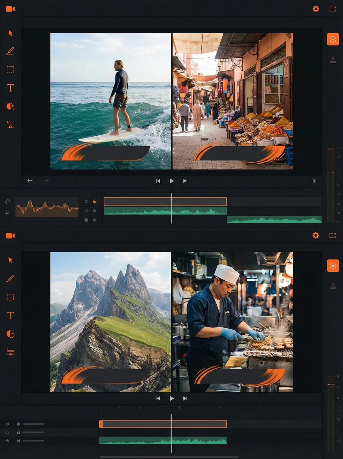皇冠体育app Vlog开场模板设计